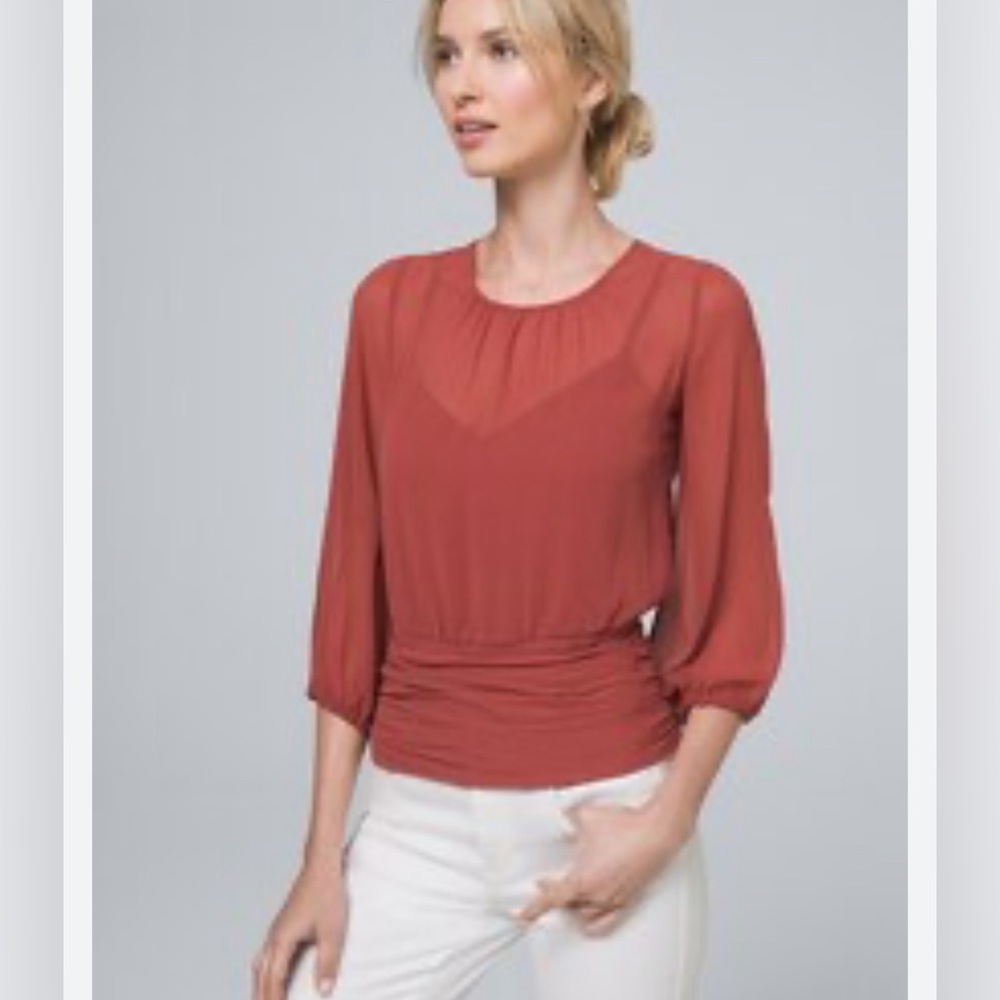 White House Black
Market Tops. Size 0